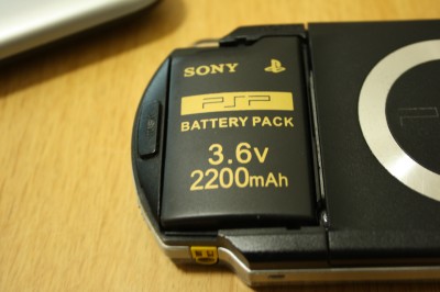 PSPのバッテリー